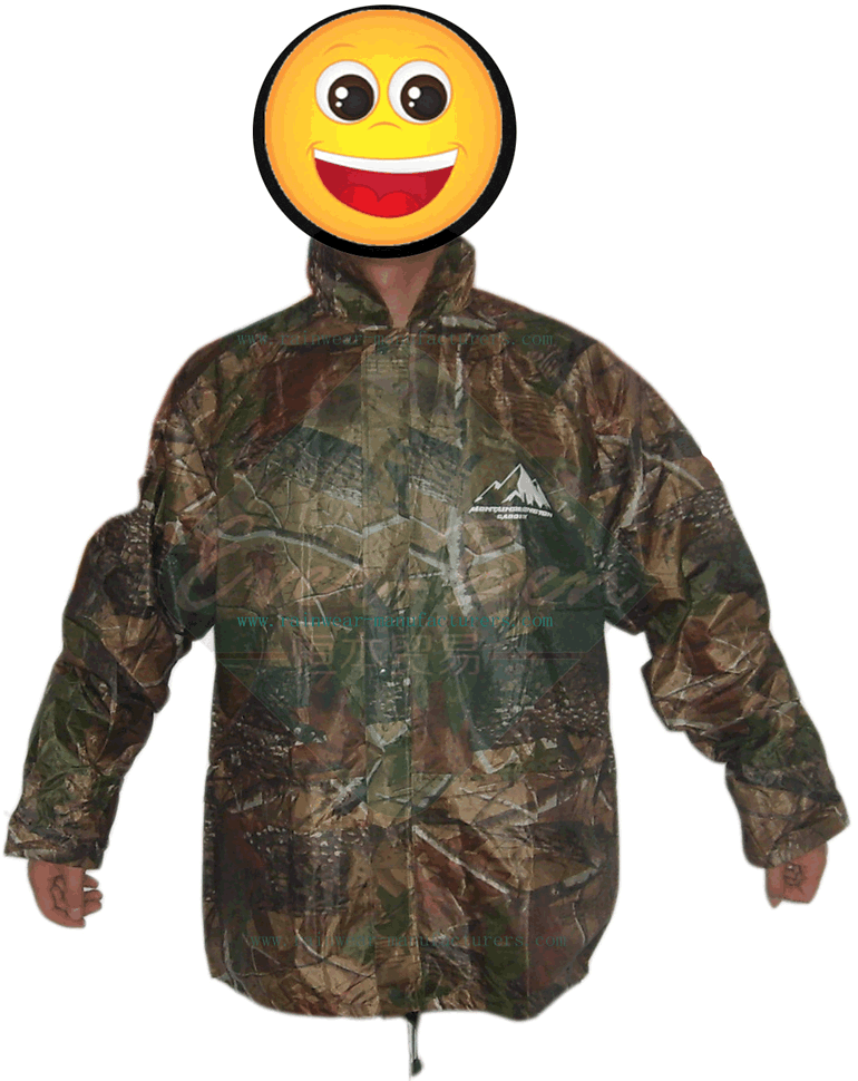 Camouflage rain jackets for men-nylon rainwear.jpg